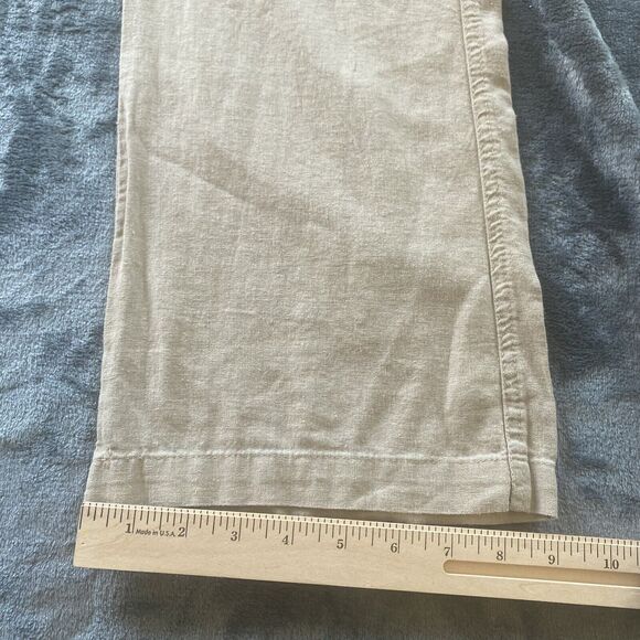 PER SE Pants Womens 6  Beige Linen Drawstring Pull On Lagenlook Beach - Picture 11 of 12